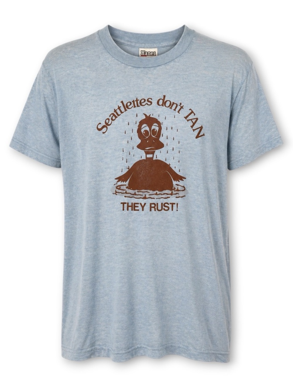 Vintage Seattlettes Don't Tan They Rust Hanes 50/50 Graphic Tee USA Large